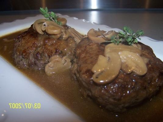 salisbury steak met champignonsaus