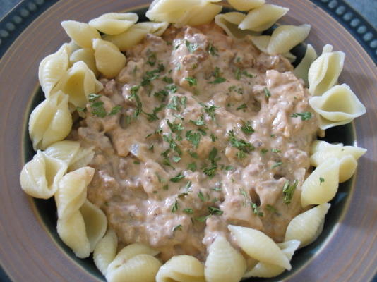 dikke en romige één pot beef stroganoff