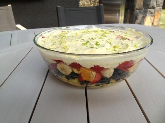 heerlijke gelaagde fruitsalade