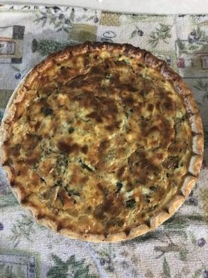 spinazie artisjok quiche