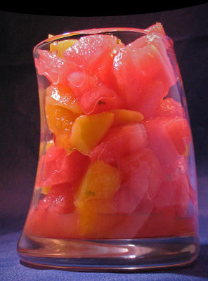 watermeloen mango salade
