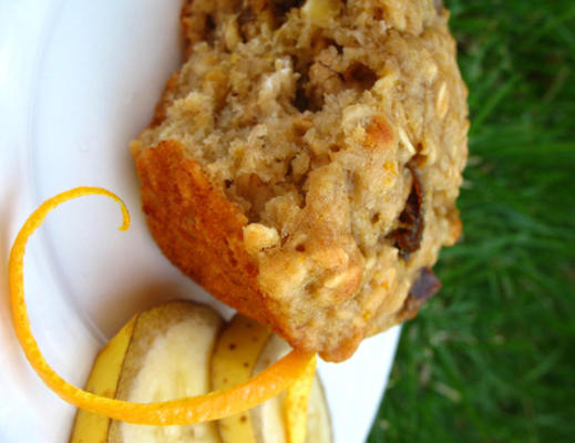 banaan oranje muffins