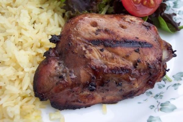 gebarbecued kippen dijen au vin