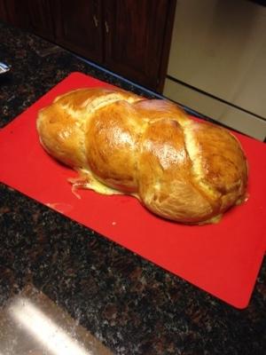 geweldig snel opkomend challah brood - een klein brood