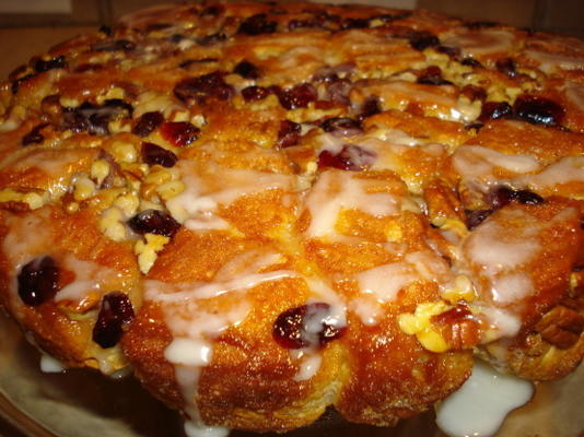 oranje cranberry uittreksel koffie cake