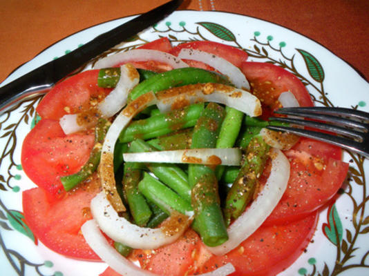 groene bonen tomatensalade