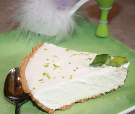 fantastisch bevroren limoen taartdessert