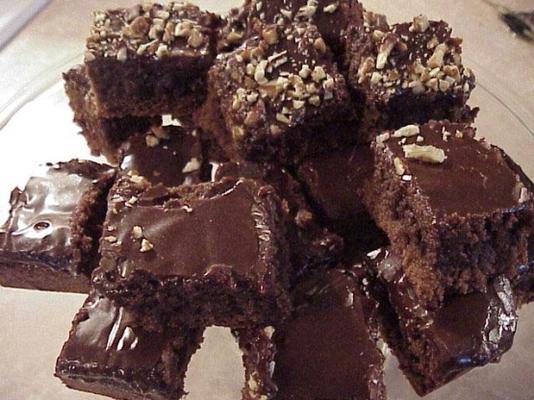 fudge frosted brownies