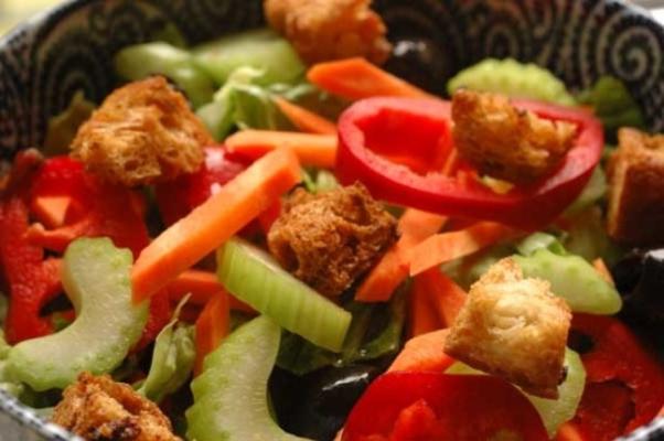 pittige croutons