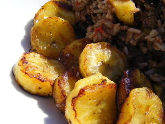 platanos fritos (gebakken weegbree)