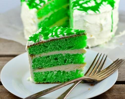 groene fluwelen cake