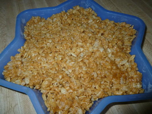 pindakaas rijst krispies behandelt