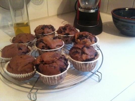 diabetische bosbessenmuffins