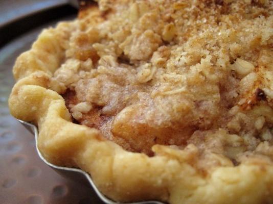 appeltaart met havermout crumble topping
