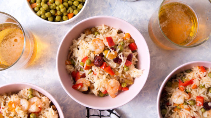 kokosnoot thaise garnalen en rijst (crock pot)
