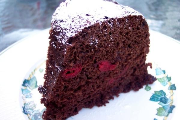 microgolf chocolade kersentaart cake