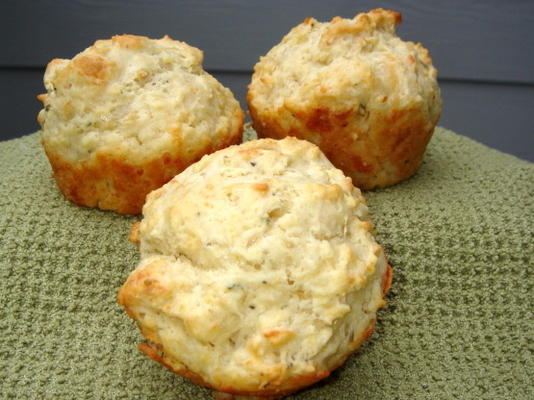 knoflook mozzarella muffins