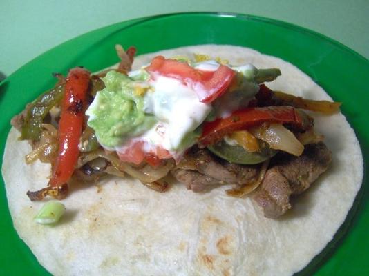 sheri's steak fajitas