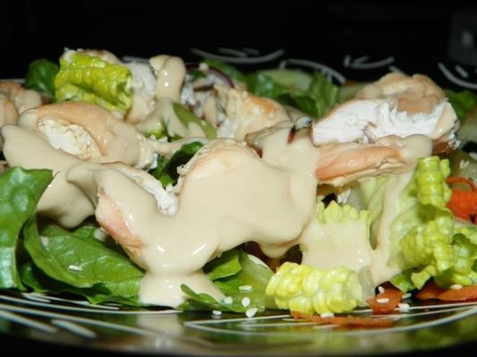 Kipsesabak met salade