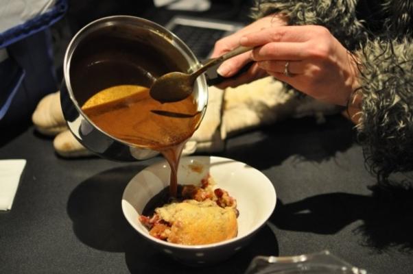 cranberry sticky toffee pudding