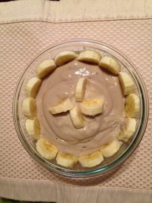 super eenvoudige veganistische bananenpudding