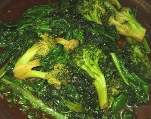 gai lan (chinese broccoli) met oestersaus