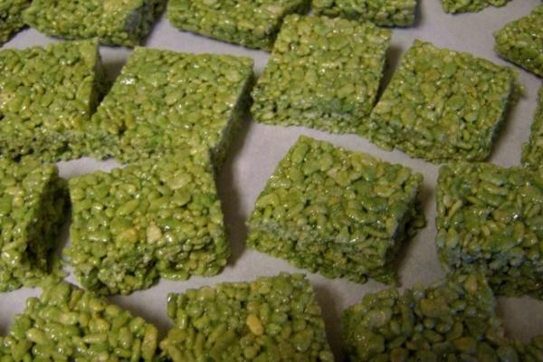 st. patrick's day rijst krispie behandelt