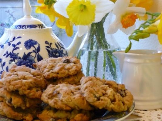 Ierse havermoutkoekjes met rozijnen en walnoten