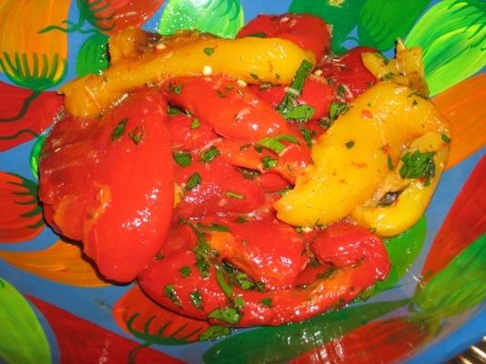 de Italiaanse geroosterde rode paprika's van Susan