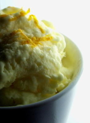 vriezer oranje sorbet