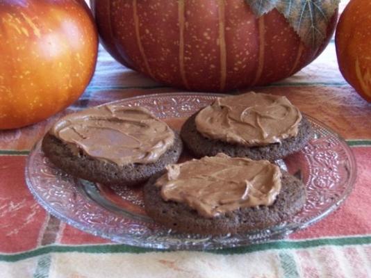 mokka brownie koekjes met koffie glazuur