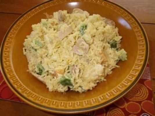 curried kip rijst salade