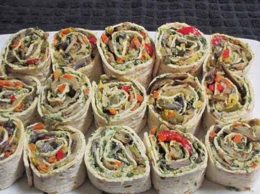 geroosterde (of gegrilde) plantaardige wraps