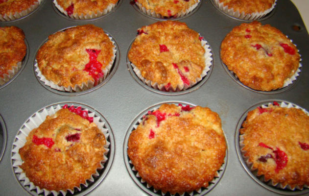 heerlijke (vetarme) cranberry-muffins