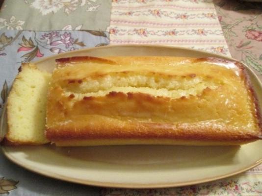 vanille geglazuurde citroen brood cake