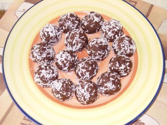 niet-bak chocoladekoekjes (chokladbollar)