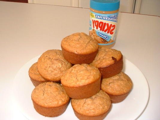 goed en goed voor je pindakaas muffins