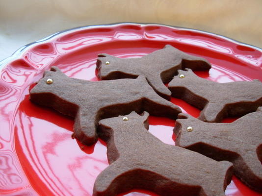 chocolade shortbread kerstbomen