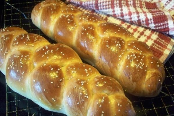 gevlochten challah brood (broodmachine)