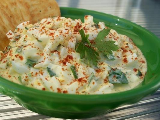 tahini eiersalade (mutabbalat taheena)