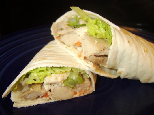 verse Aziatische kipsalade wraps