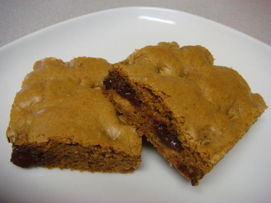 chocolade pindakaas blondies