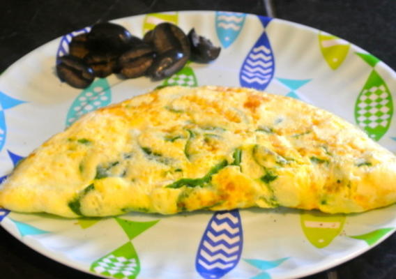 spinazie en feta omelet (ww)