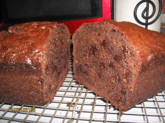 dubbele chocolade bananenbrood