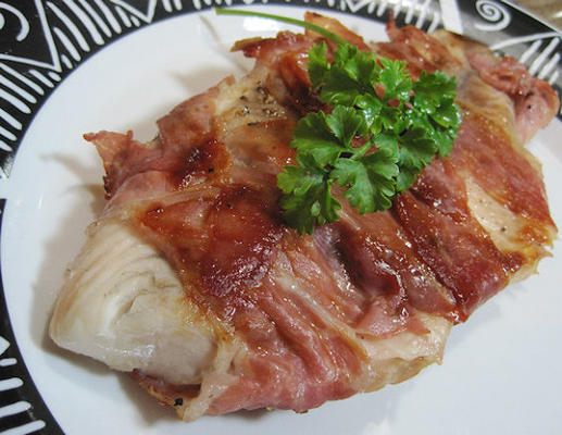 super snelle prosciutto verpakte vis