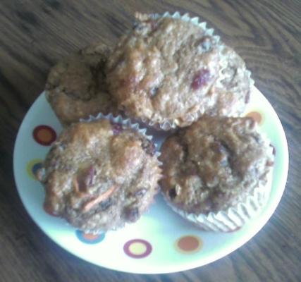 wortel muffins (gezoet met stevia)