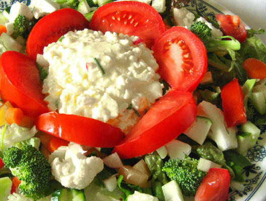 sla salade met eiersalade 