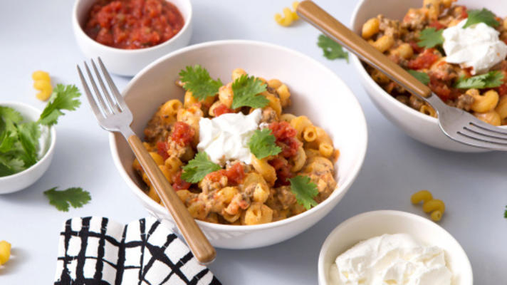 salsa mac en rundvlees