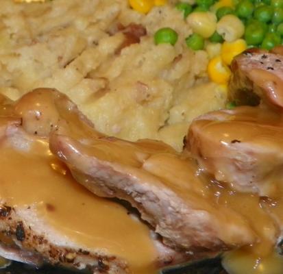 gebraden varkenshaas met appelcider roomsaus