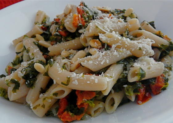 penne met zongedroogde tomaten